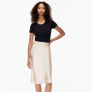 NWT Aritzia Babaton Slip Midi Skirt (size 6)
